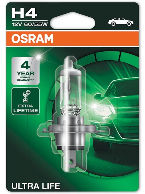 H4 Osram Ultra Life 12V к-т 2бр 
